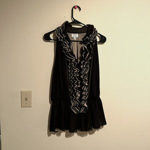 Neiman Marcus for Target Robert Rodriguez Sleveless Ruffle Blouse